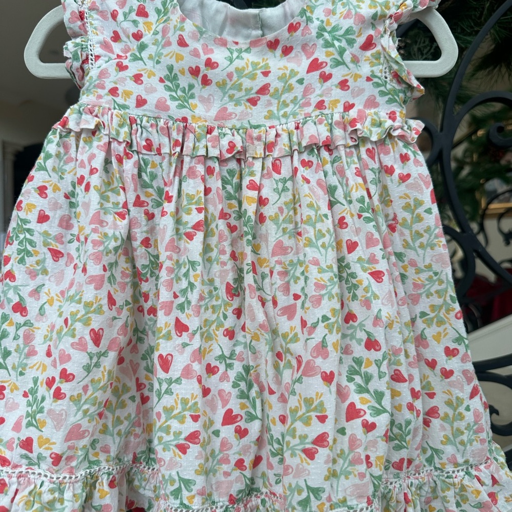 Rachel Zoe Kids Dress with Heart and Leaf Print
